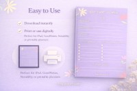 Diario de autocuidado púrpura - Gratis Google Doc Plantilla - 10063580 - Deslizar 4