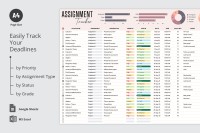 Simple Assignment Tracker Template - Free Google Docs Template - 10071465 - Slide 3