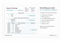 Ordre du jour de la réunion d'équipe minimaliste - Gratuit Google Docs Modèle - 10062332 - Glisser 2