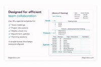 Ordre du jour de la réunion d'équipe minimaliste - Gratuit Google Docs Modèle - 10062332 - Glisser 4