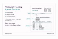 Ordre du jour de la réunion d'équipe minimaliste - Gratuit Google Docs Modèle - 10062332 - Glisser 5