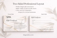 Certificado de regalo de spa - Gratis Google Doc Plantilla - 10062118 - Deslizar 2