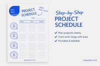 Schritt für Schritt Projektzeitplan - Kostenlos Google Docs Vorlage - 10066090 - Gleiten 1