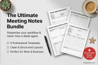 Structured Meeting Note - Free Google Docs Template - 10069618 - Slide 1