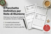 Nota dell'incontro strutturata - Gratuito Google Docs Modello - 10069618 - Diapositiva 1
