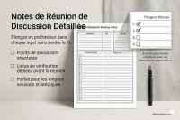 Note de réunion structurée - Gratuit Google Docs Modèle - 10069618 - Glisser 3