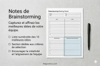 Note de réunion structurée - Gratuit Google Docs Modèle - 10069618 - Glisser 5