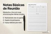 Notas da Reunião Estruturada - Gratuito Documentos Google Modelo - 10069618 - Deslizar 2