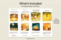 A História da Páscoa para Crianças - Template de Mini Livro para Imprimir - Gratuito Documentos Google Modelo - 10070024 - Deslizar 2