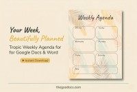 Agenda Settimanale Giallo - Gratuito Google Docs Modello - 10064463 - Diapositiva 1