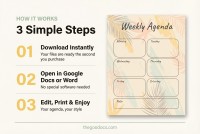 Agenda Settimanale Giallo - Gratuito Google Docs Modello - 10064463 - Diapositiva 4