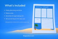 Vacation Blue Planner - Free Google Docs Template - 10066577 - Slide 2