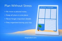 Vacation Blue Planner - Free Google Docs Template - 10066577 - Slide 3