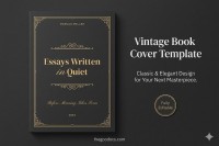 Plantilla de portada de libro vintage - Gratis Google Doc Plantilla - 10072694 - Deslizar 1