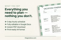 Weekend Vacation Itinerary Template - Free Google Docs Template - 10071170 - Slide 2