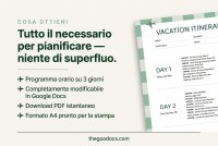 Modello di itinerario per una vacanza nel fine settimana - Gratuito Google Docs Modello - 10071170 - Diapositiva 2