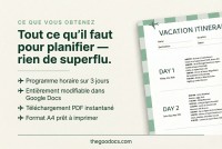 Modèle de programme de vacances de week-end - Gratuit Google Docs Modèle - 10071170 - Glisser 2