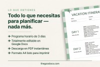 Plantilla de Itinerario de Fin de Semana para Vacaciones - Gratis Google Doc Plantilla - 10071170 - Deslizar 2