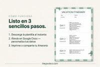 Plantilla de Itinerario de Fin de Semana para Vacaciones - Gratis Google Doc Plantilla - 10071170 - Deslizar 4
