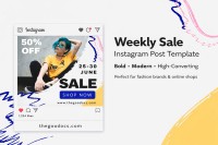 Vendita settimanale Post su Instagram - Gratuito Google Docs Modello - 10064135 - Diapositiva 1