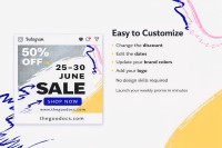 Vendita settimanale Post su Instagram - Gratuito Google Docs Modello - 10064135 - Diapositiva 3