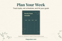Weekly Work Schedule - Free Google Docs Template - 10062783 - Slide 3