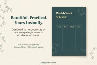 Weekly Work Schedule - Free Google Docs Template - 10062783 - Slide 5