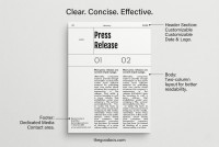 Comunicato stampa semplice e bianco. - Gratuito Google Docs Modello - 10063325 - Diapositiva 2