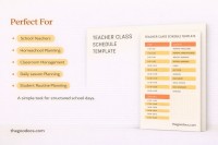 Horario escolar amarillo - Gratis Google Doc Plantilla - 10065101 - Deslizar 4