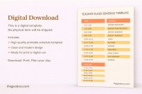 Horario escolar amarillo - Gratis Google Doc Plantilla - 10065101 - Deslizar 5