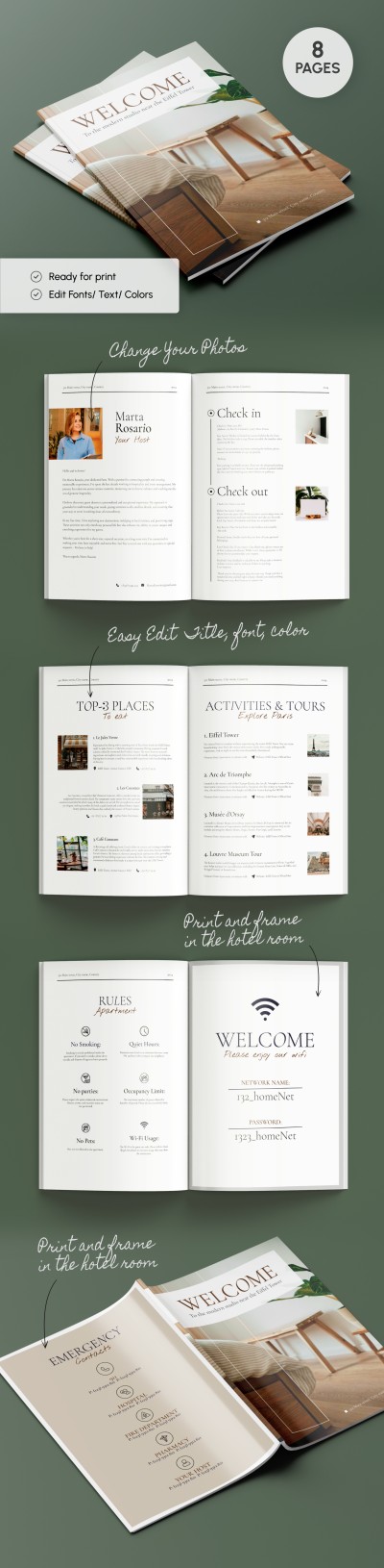 Airbnb Welcome Book Template