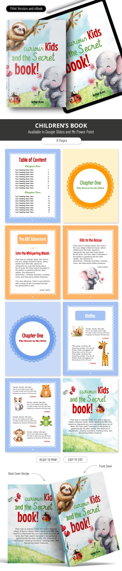 Amazing Children's Book Template