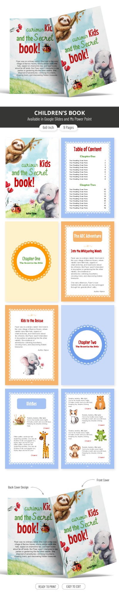 Amazing Children's Book Template