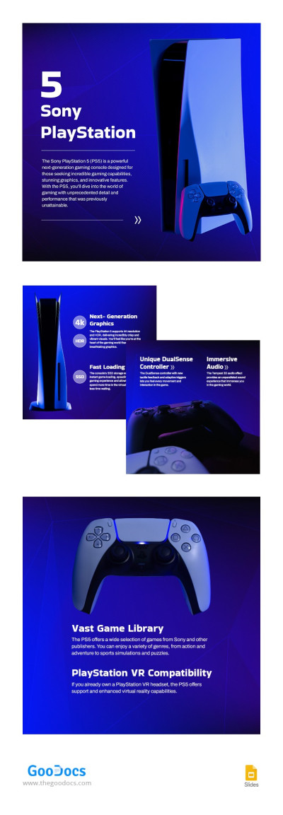 Blue Amazon PS5 Product Template