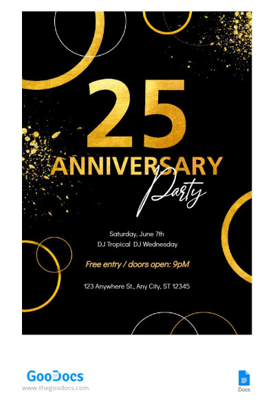 Bright Anniversary Flyer Template