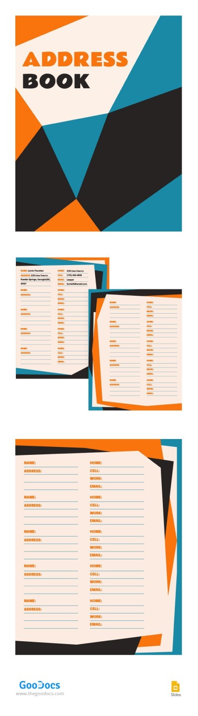 Free Simple Address Book Template in Google Sheets and Microsoft Excel ...