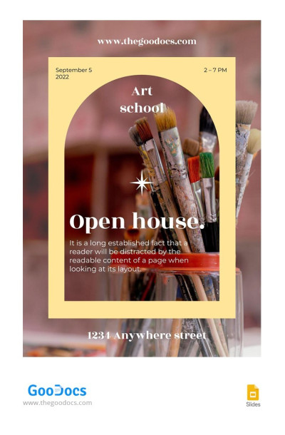 Invitación a la Jornada de Puertas Abiertas de la Escuela de Arte