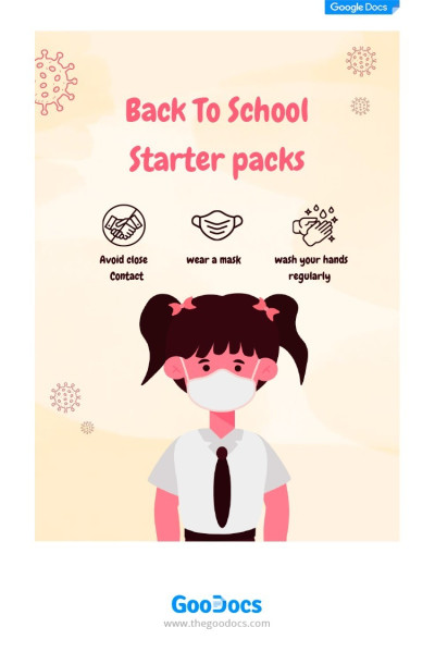 Beautiful Back to School Poster Template