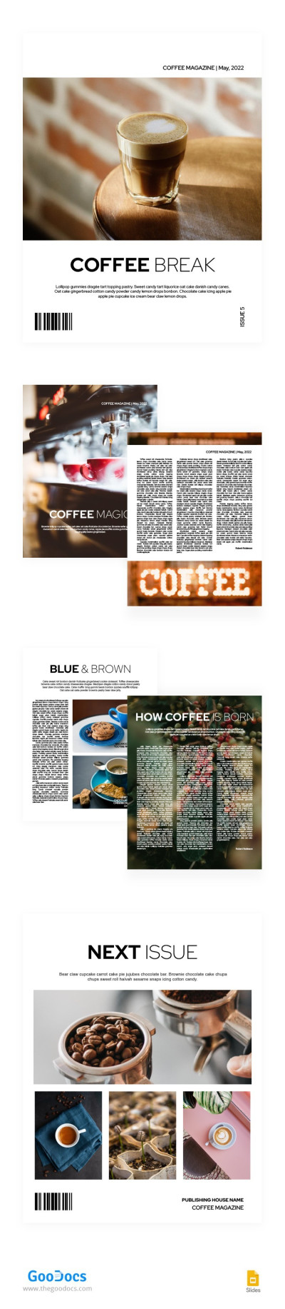 Basic Coffee Magazine Template