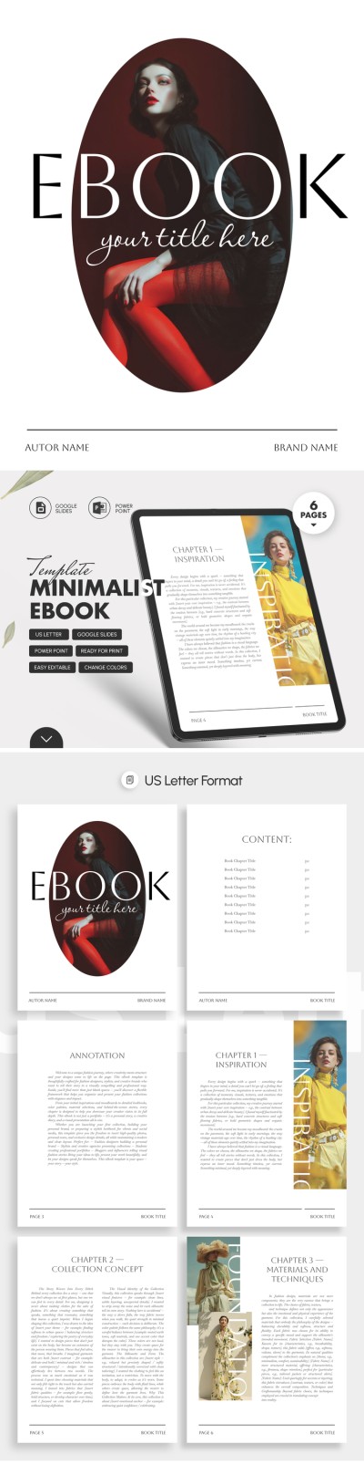 Gradient Minimalist eBook Template