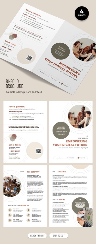 Bifold Brochure Template