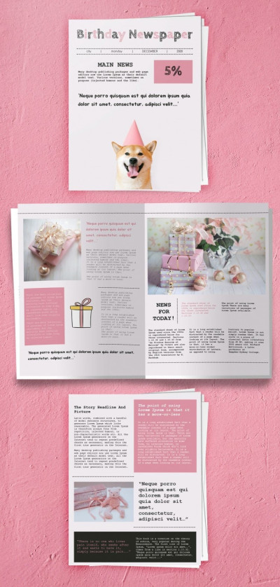 Divertente Giornale di Compleanno
