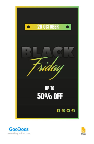 Historia de Instagram de Black Friday