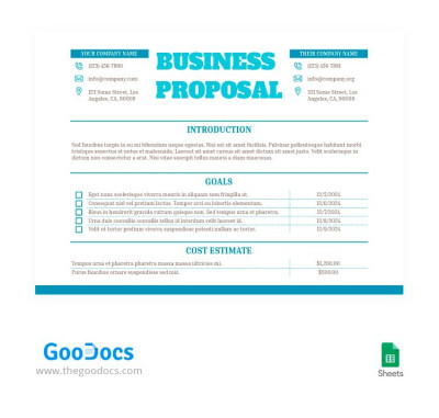 Blue and Brown Business Proposal - Business proposals