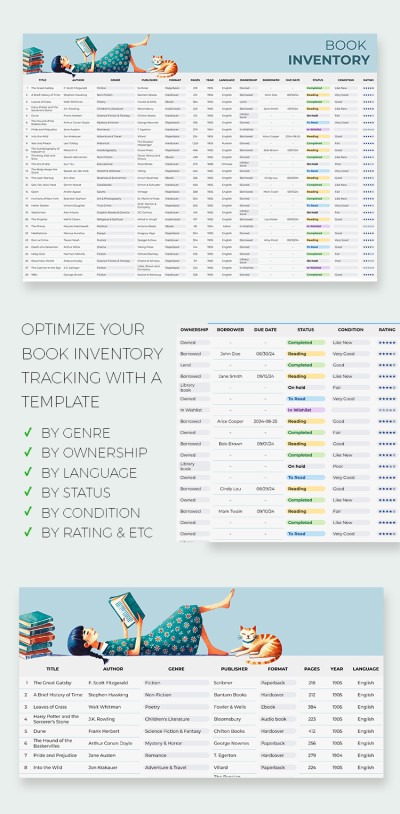 Book Inventory Template