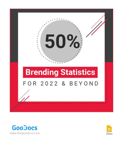 Branding Statistics Facebook Carousel Post Template