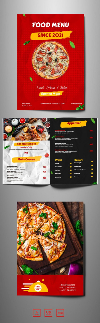 Bright Food Menu Template