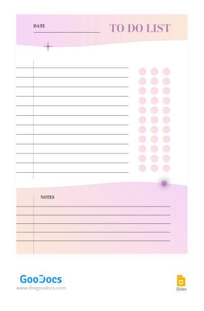 Bright Modern To-Do List Template