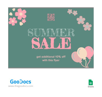 Bright Summer Sale Flyer Template