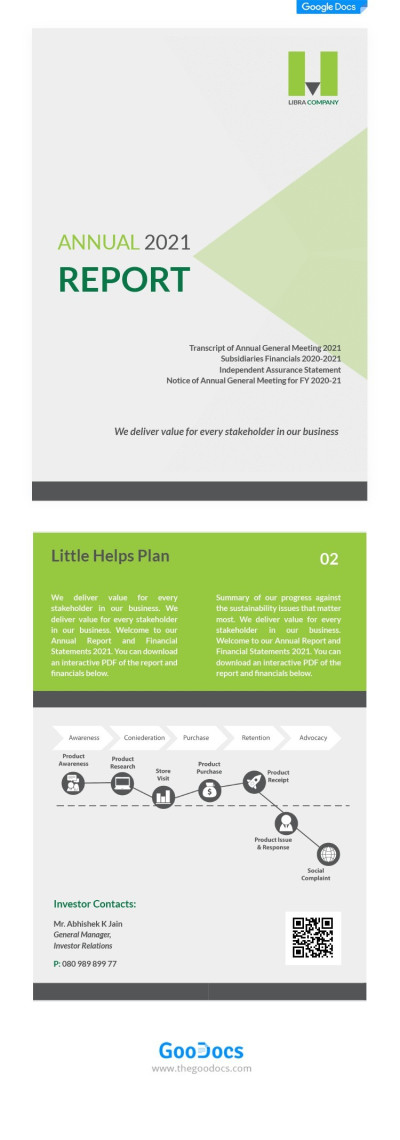 Elegant Business Annual Report Template